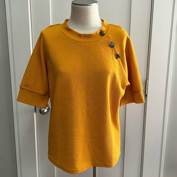 Mustard Button Top - Picture 1 of 5